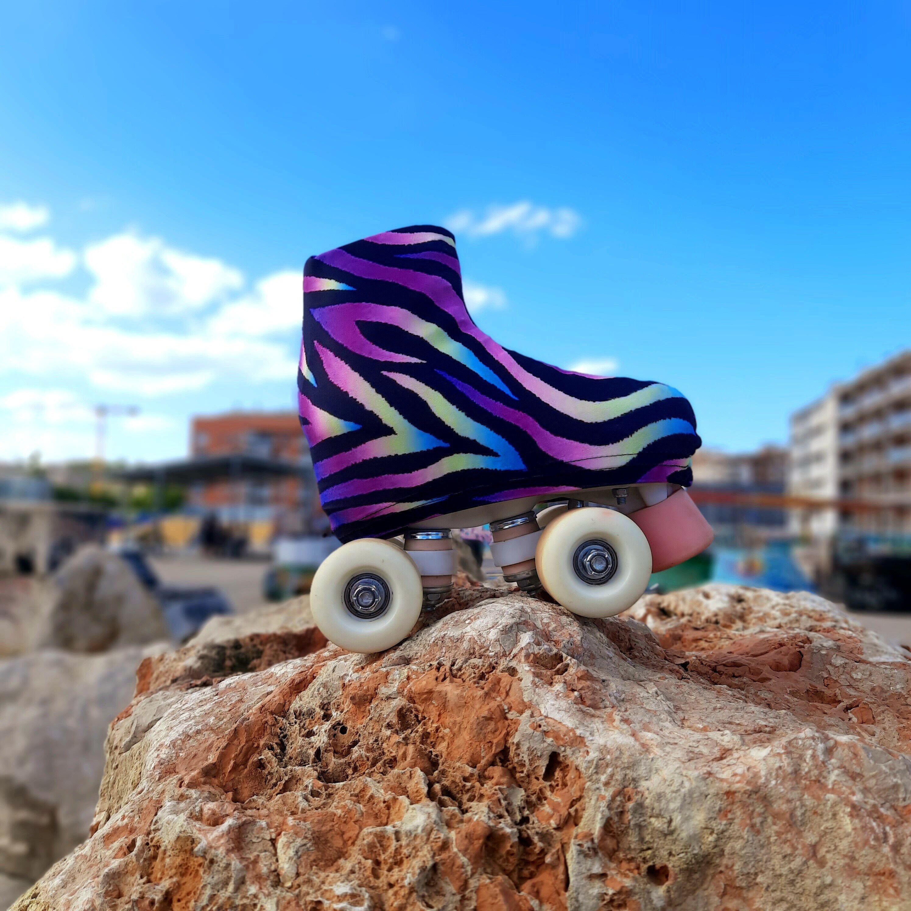 🦓 Fundas cubrepatín CEBRA MORADA