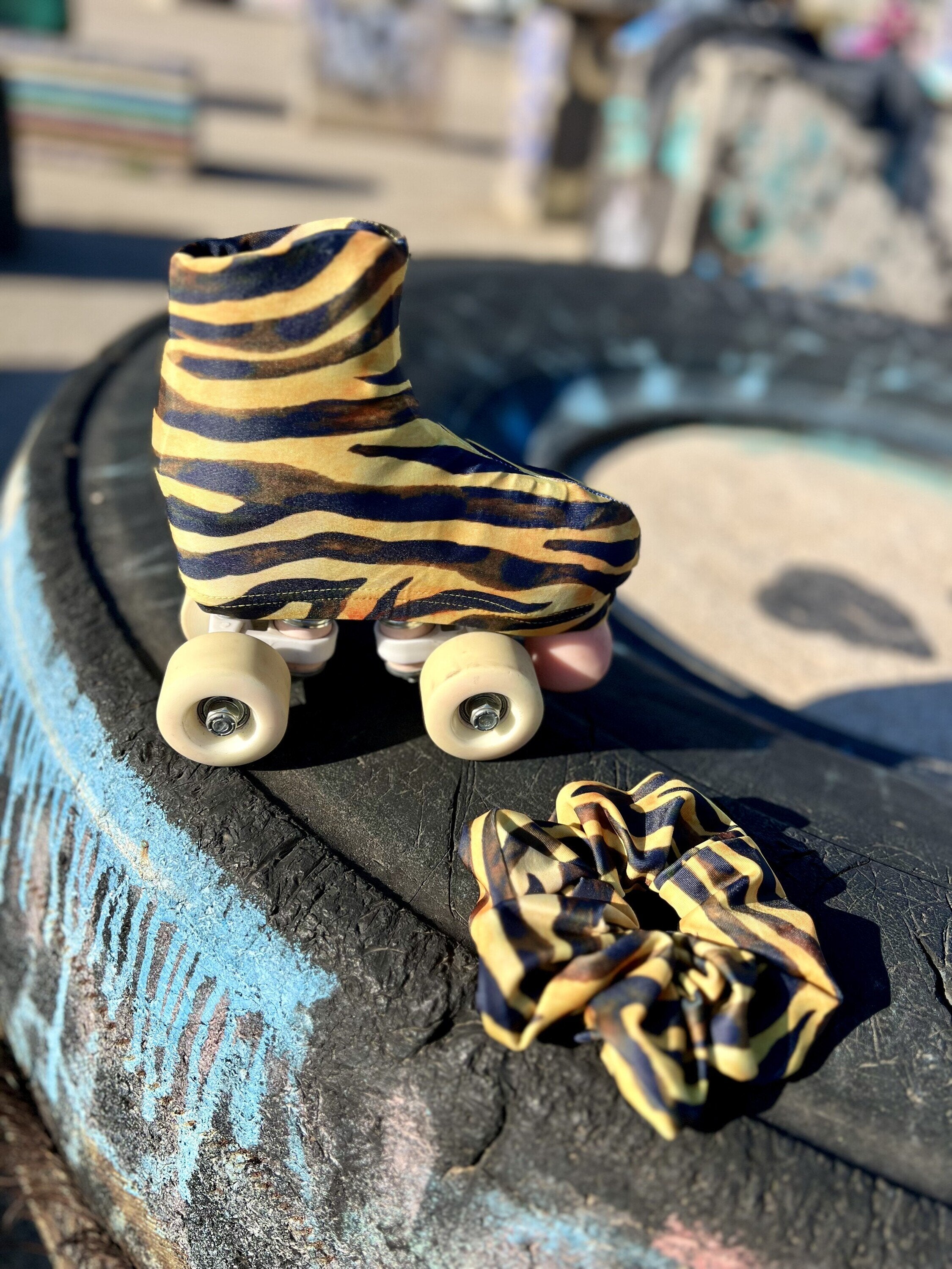 Cubrepatines TIGRE 🐯 | Rayas salvajes sobre ruedas | Los Patines de Sara