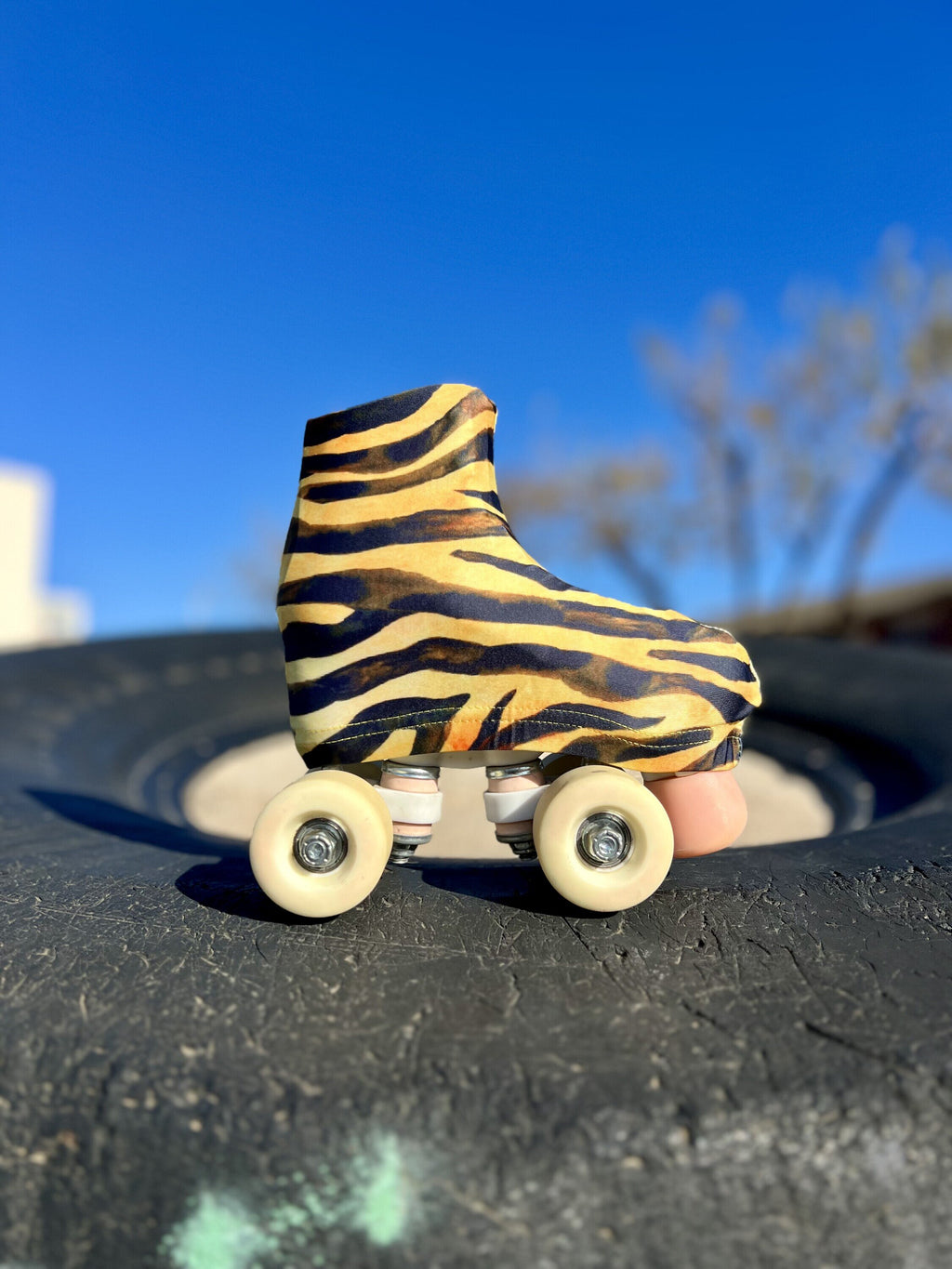 Cubrepatines TIGRE 🐯 | Rayas salvajes sobre ruedas | Los Patines de Sara