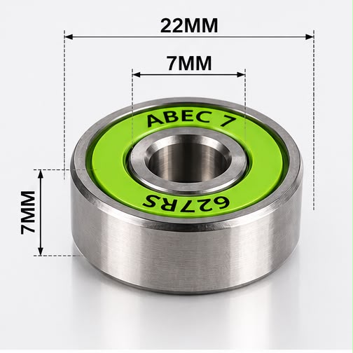 Rodamientos ABEC 7 – Equilibrio entre velocidad y control (16uni)