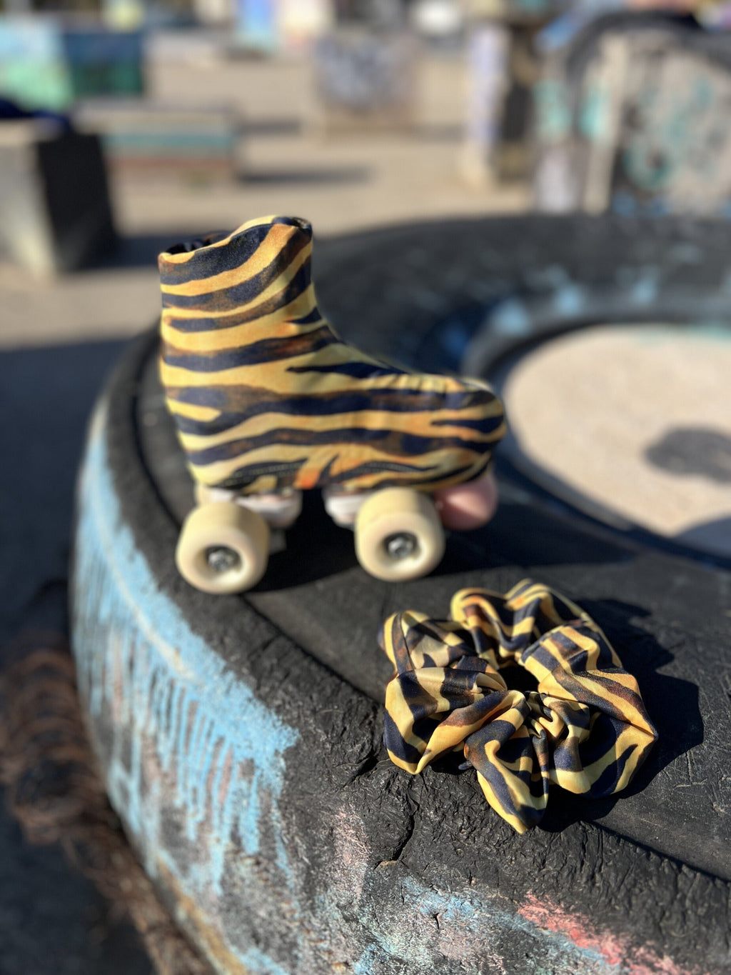 Cubrepatines TIGRE 🐯 | Rayas salvajes sobre ruedas | Los Patines de Sara